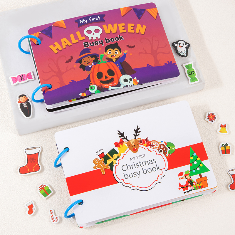 Kids Quiet Toys - Buku Aktivitas Bayi Montessori Hadiah Halloween