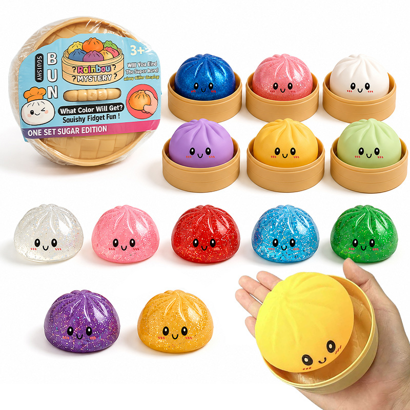 Kids Toys Basket - Mainan Squishy Pangsit Berkilau Jumbo Bao