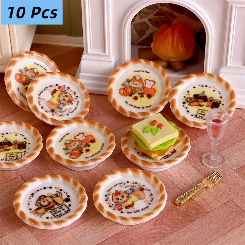 Kids Toys House - 10 Buah/Set Rumah Boneka Miniatur Model