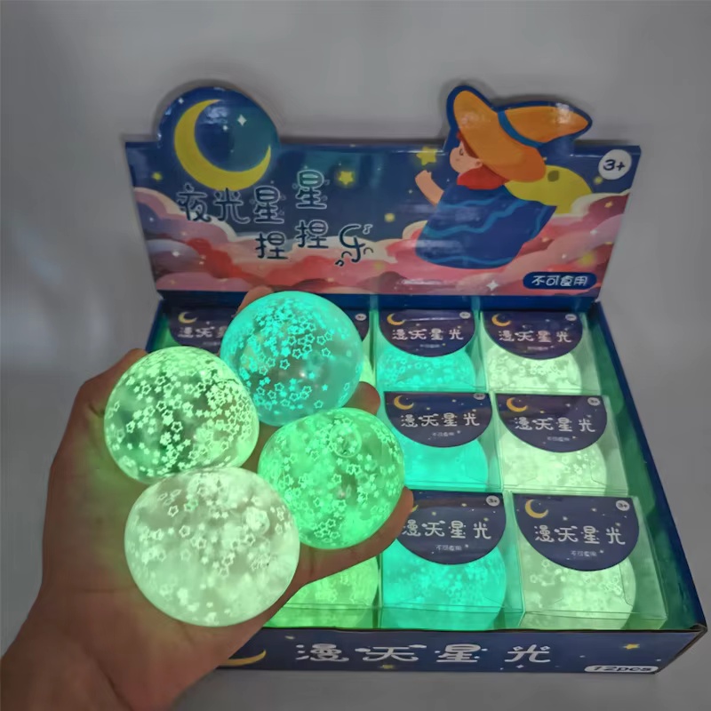 Glow In Dark Stars - Bintang-bintang bercahaya di dalam mainan permen