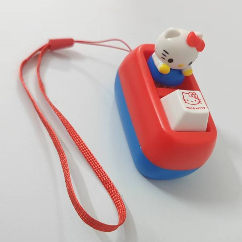 Kids Quiet Toys - Gantungan Kunci Tombol Suara Hello Kitty,