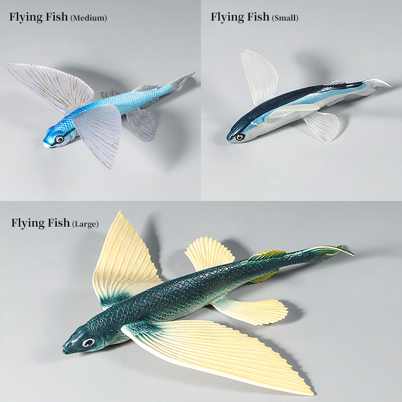 Kids Toys Packaging - Set Figur Aksi Ikan Terbang Dunia
