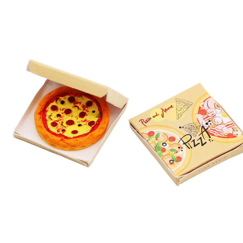 Kids Toys House - 1Set 1:12 Miniatur Pizza dengan Kotak