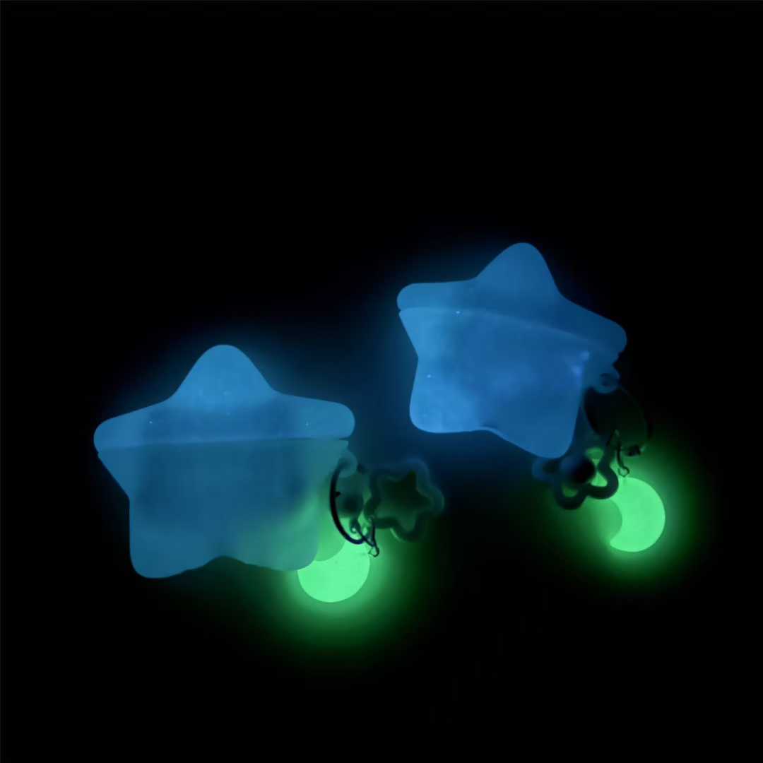 Glow In Dark Stars - Casing Earphone Silikon Bintang Menyala Dalam