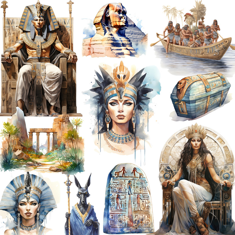 Kids Toys Egypt - Stiker Mesir kuno kerajinan dan stiker