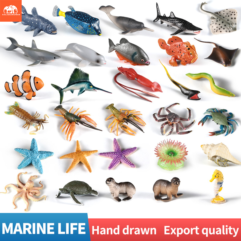 Kids Toys Packaging - Set Figur Aksi Hewan Laut -