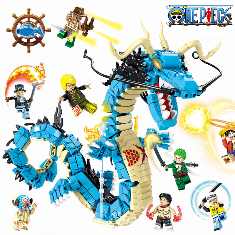 Kids Toys Box - One Piece Blok Bangunan Kotak Buta