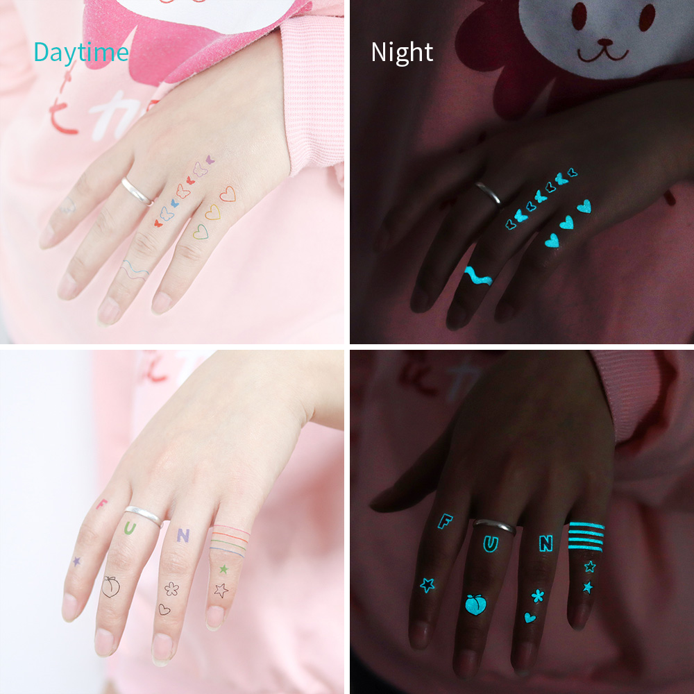 Stiker Tato Menyala Dalam Gela - Glow In Dark Stars ulasan dan harga
