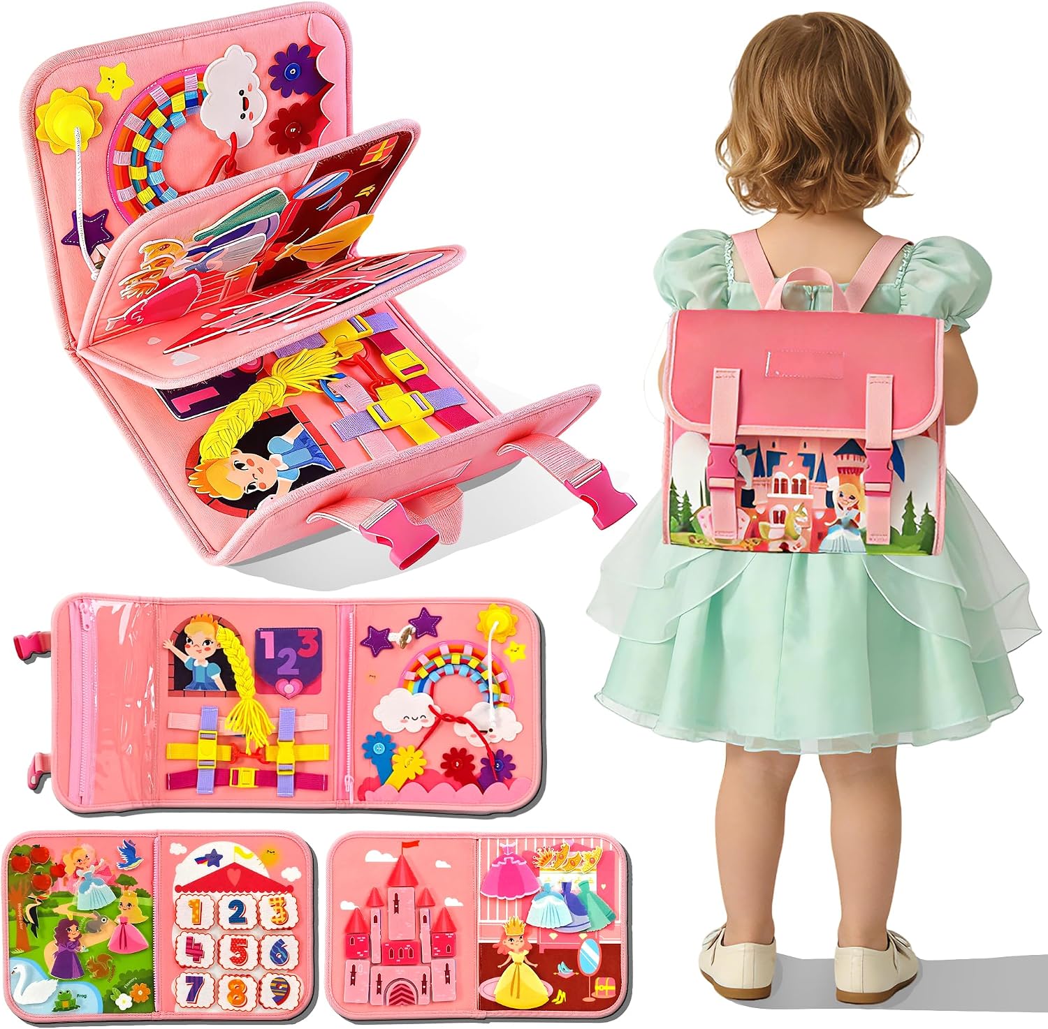 Tas Ransel Aktivitas Kastil Pu - Kids Quiet Toys ulasan dan harga