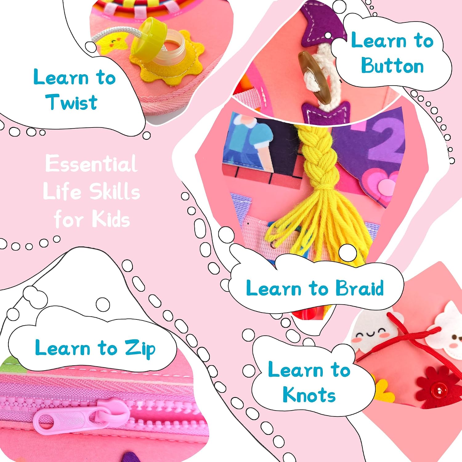 Tas Ransel Aktivitas Kastil Pu - Kids Quiet Toys ulasan dan harga