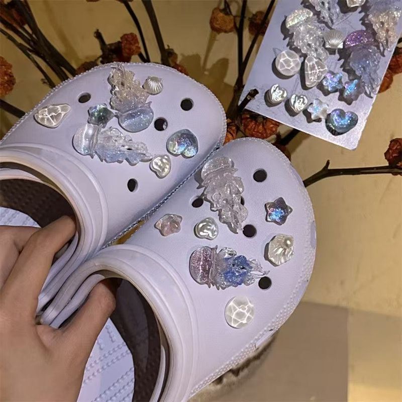14 Buah Hiasan Sepatu Ubur-Ubu - Glow In Dark Stars ulasan dan harga