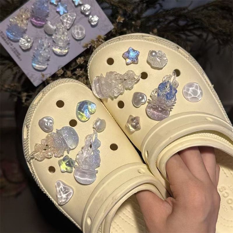 14 Buah Hiasan Sepatu Ubur-Ubu - Glow In Dark Stars ulasan dan harga
