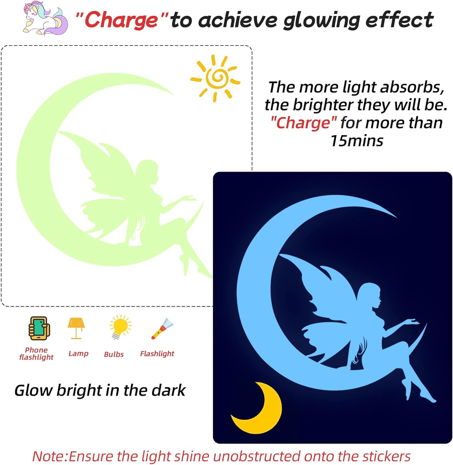 Bintang Menyala dalam Gelap un - Glow In Dark Stars ulasan dan harga