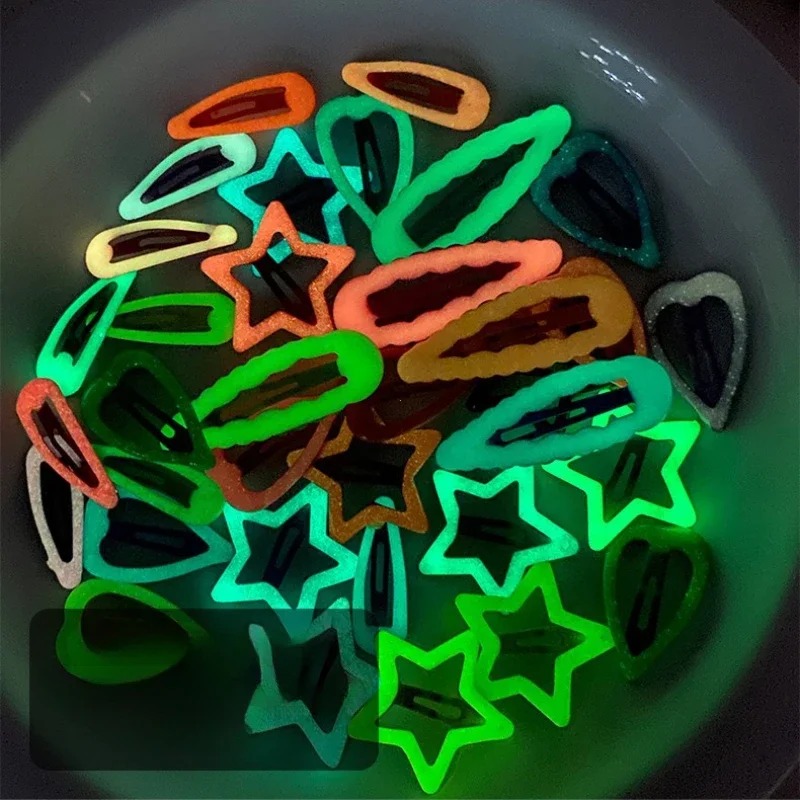 10pcs Jepit Rambut Berbentuk B - Glow In Dark Stars ulasan dan harga
