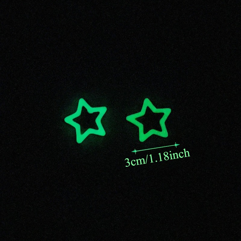 10pcs Jepit Rambut Berbentuk B - Glow In Dark Stars ulasan dan harga