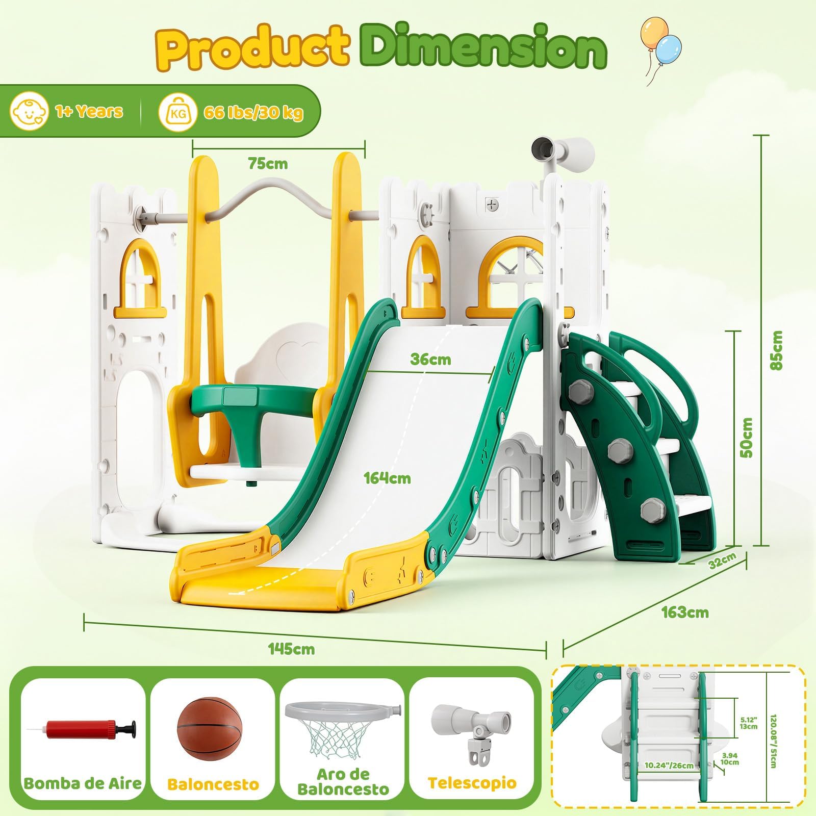 7 in 1 Set Perosotan dan Ayuna - Basketball Hoop Kids Indoor ulasan dan harga