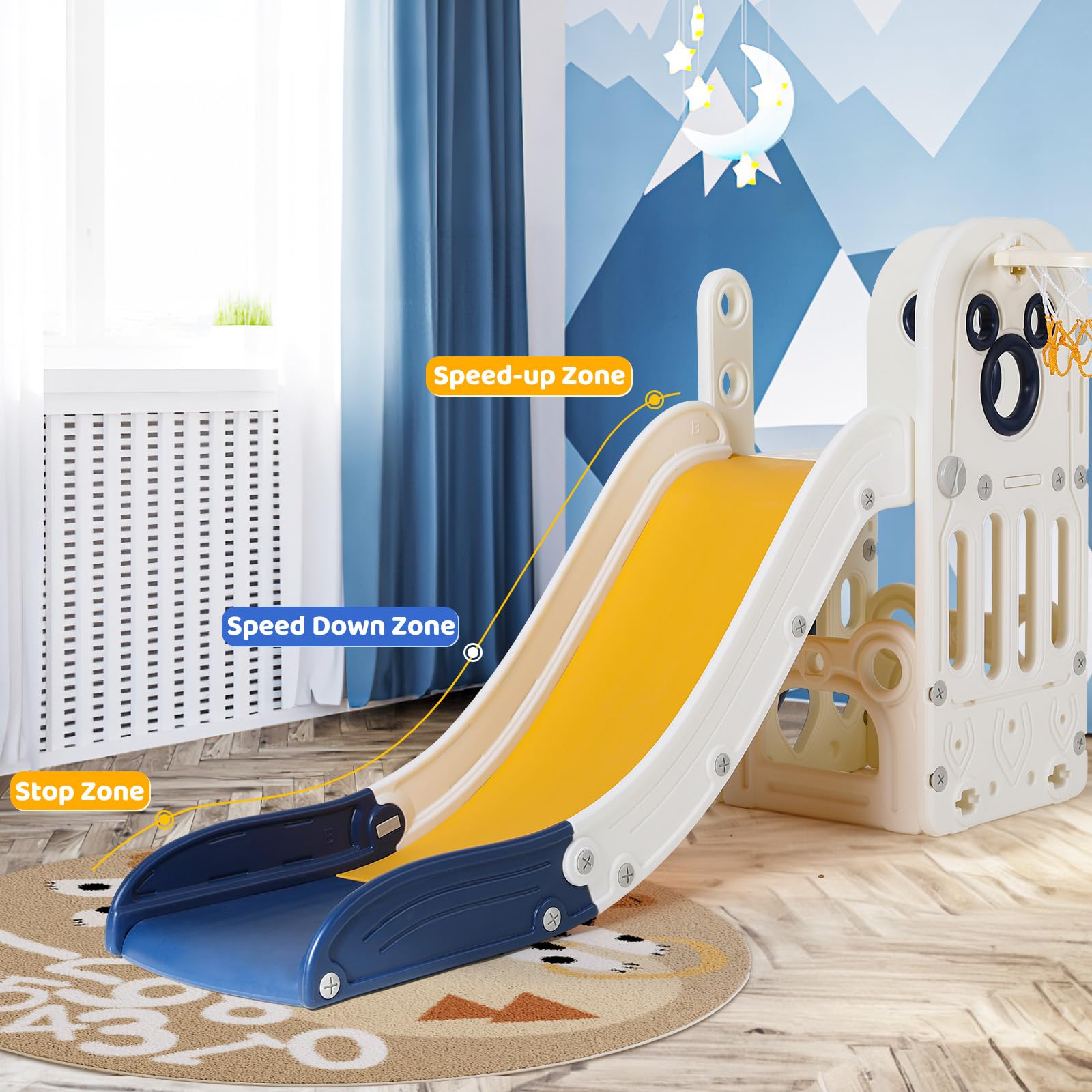 Set Permainan Seluncuran Anak  - Basketball Hoop Kids Indoor ulasan dan harga