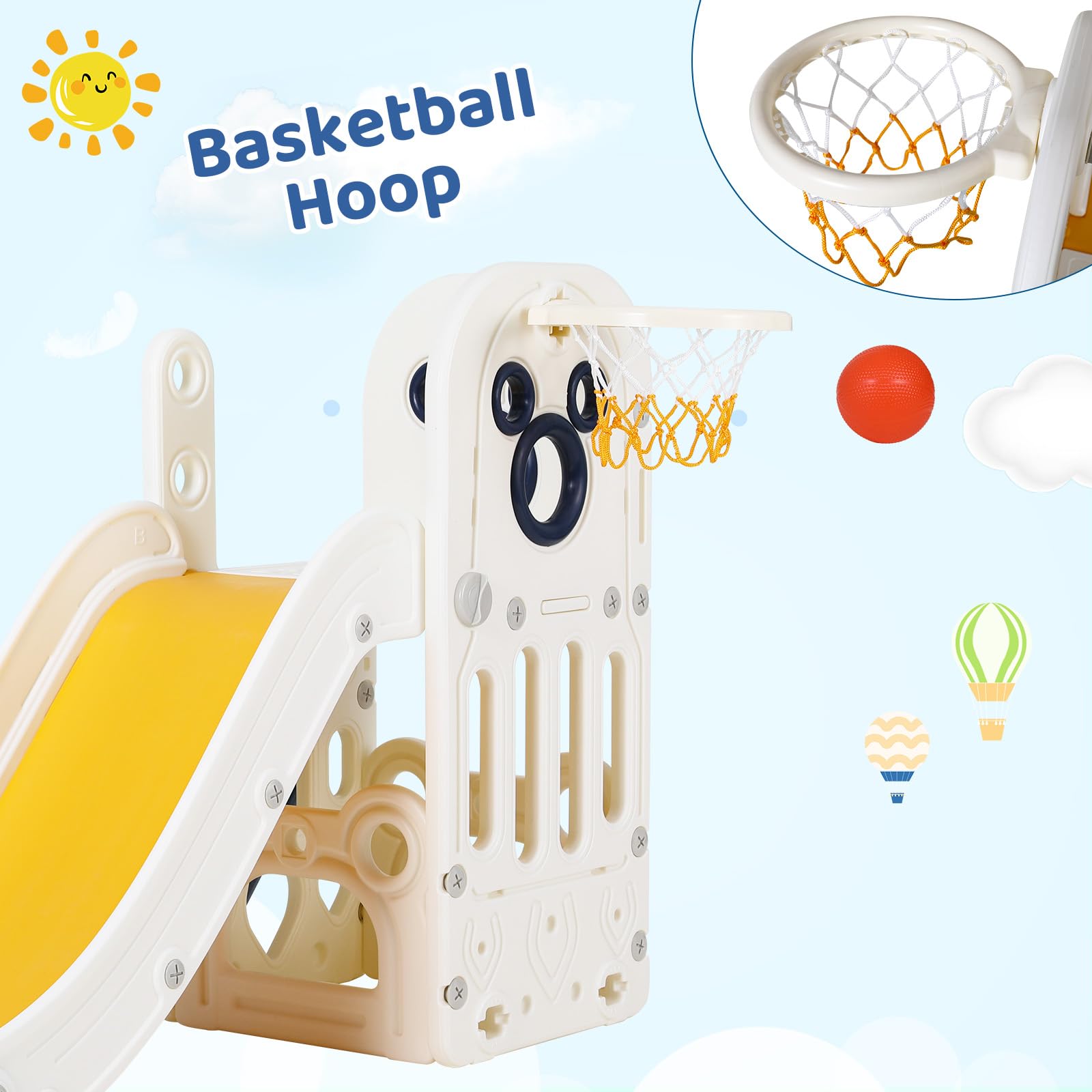 Set Permainan Seluncuran Anak  - Basketball Hoop Kids Indoor ulasan dan harga