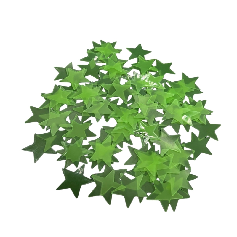 Pak 100 Stiker Bintang 3D Bers - Glow In Dark Stars ulasan dan harga