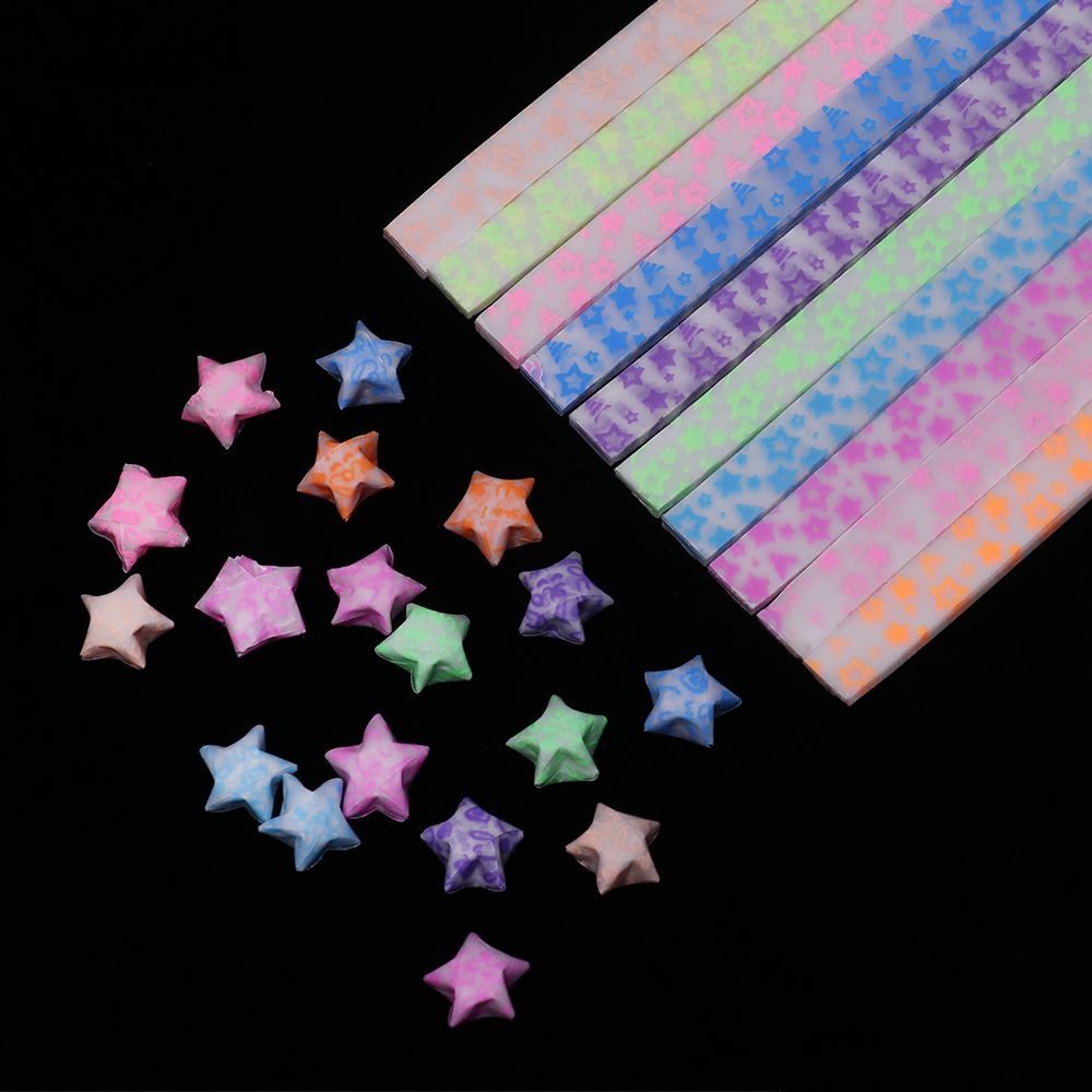 210 Buah/Lot Kertas Setrip Lip - Glow In Dark Stars ulasan dan harga