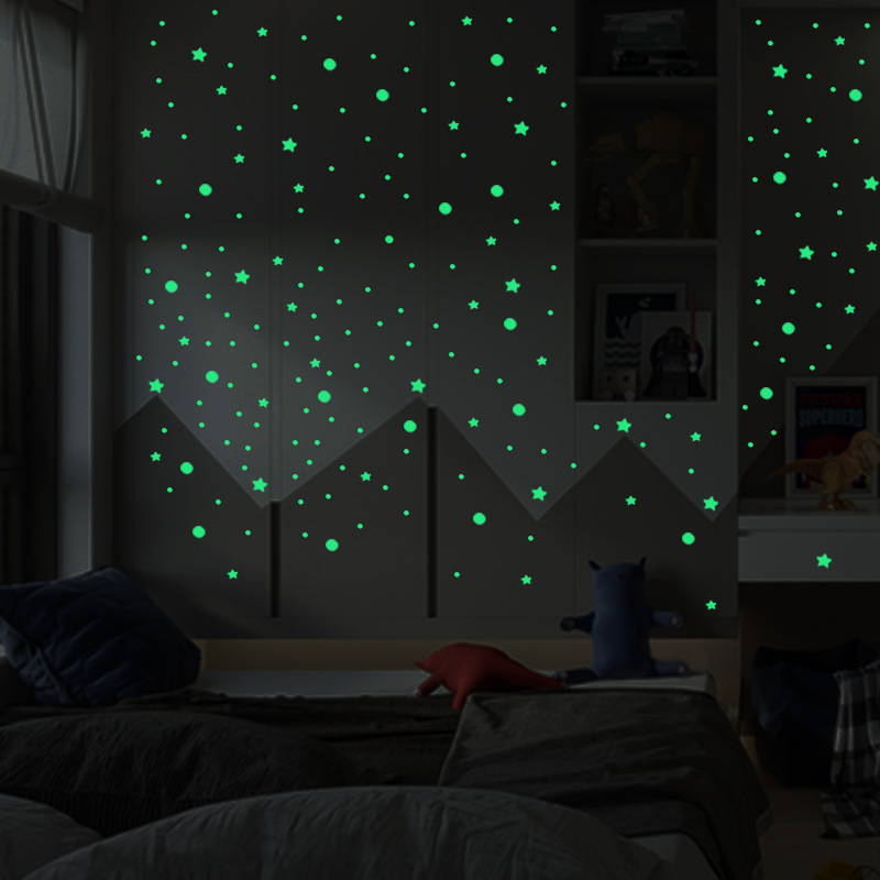Stiker dinding bercahaya titik - Glow In Dark Stars ulasan dan harga