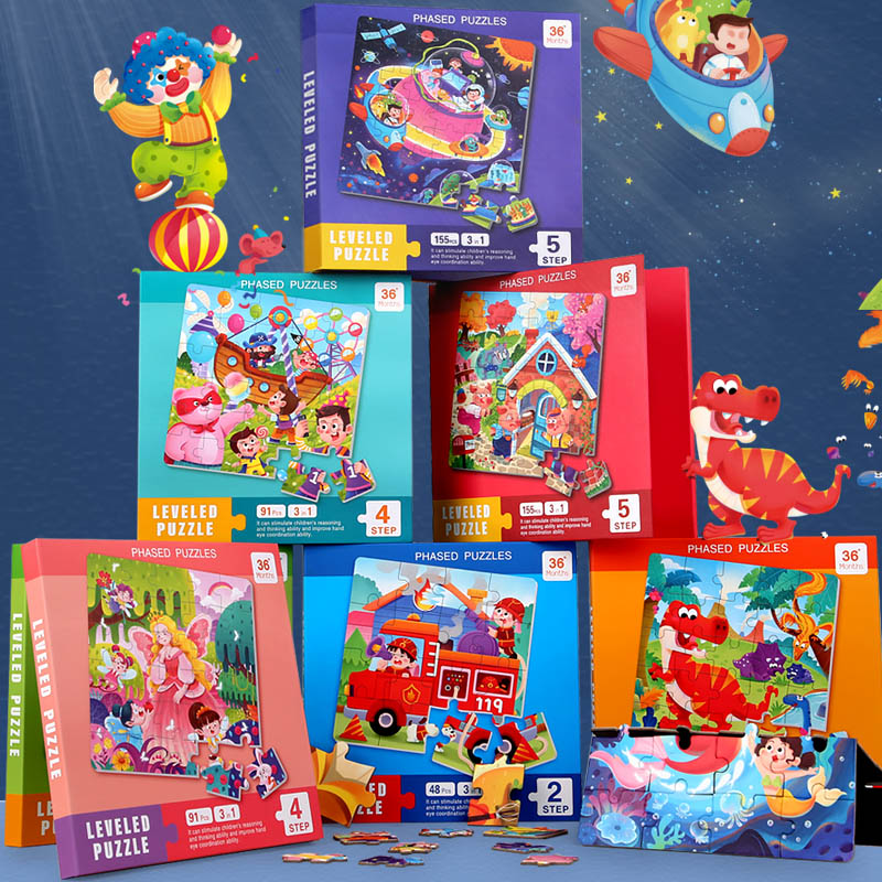 Puzzle Kayu Magnetik Anak-anak - Kids Quiet Toys ulasan dan harga