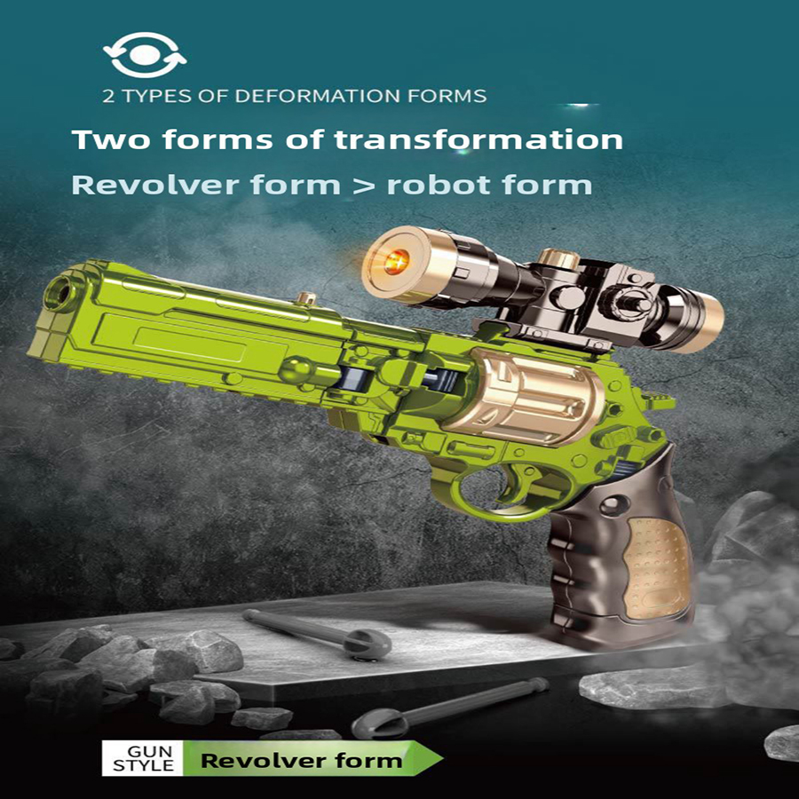 Mainan revolver transformasi a - Kids Quiet Toys ulasan dan harga