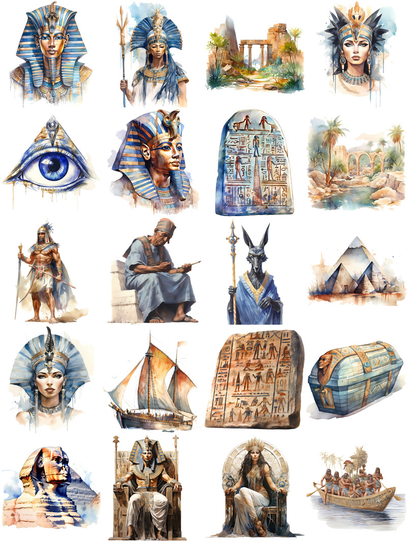 Stiker Mesir kuno kerajinan da - Kids Toys Egypt ulasan dan harga