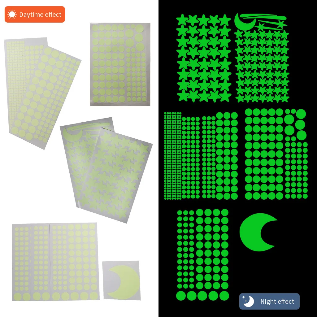 Stiker Dinding Bintang Bulan B - Glow In Dark Stars ulasan dan harga