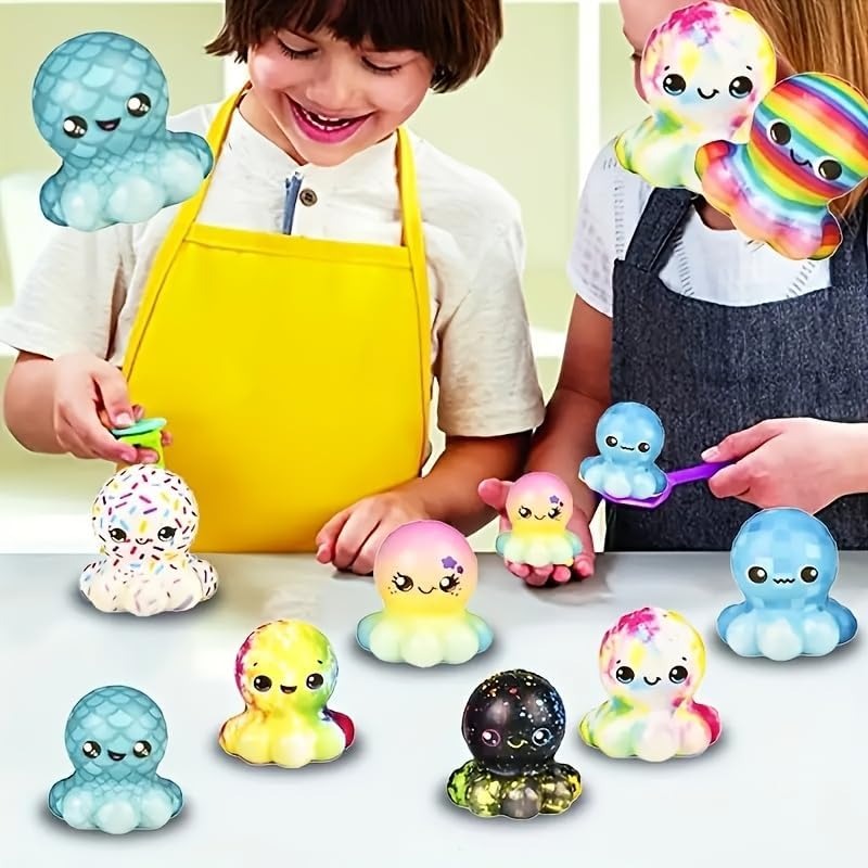 6/12 Buah Mainan Gurita Squish - Kids Toys Basket ulasan dan harga